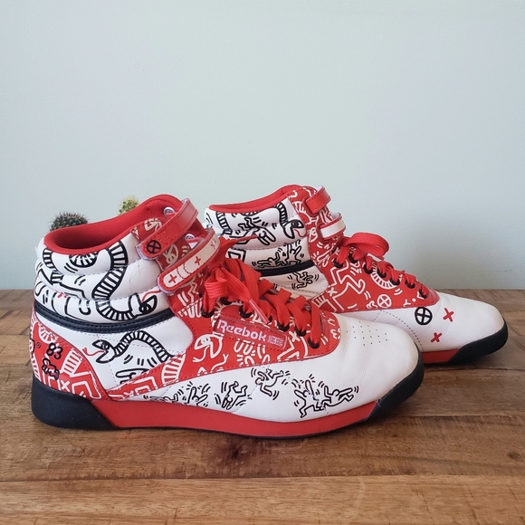 🌶 RARE! 2013 Keith Haring x Reebok Part 2 Hi Top - Picture 5 of 16
